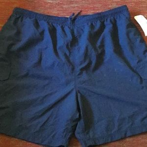 Trader Bay swimming trunks NWT XL navy blue